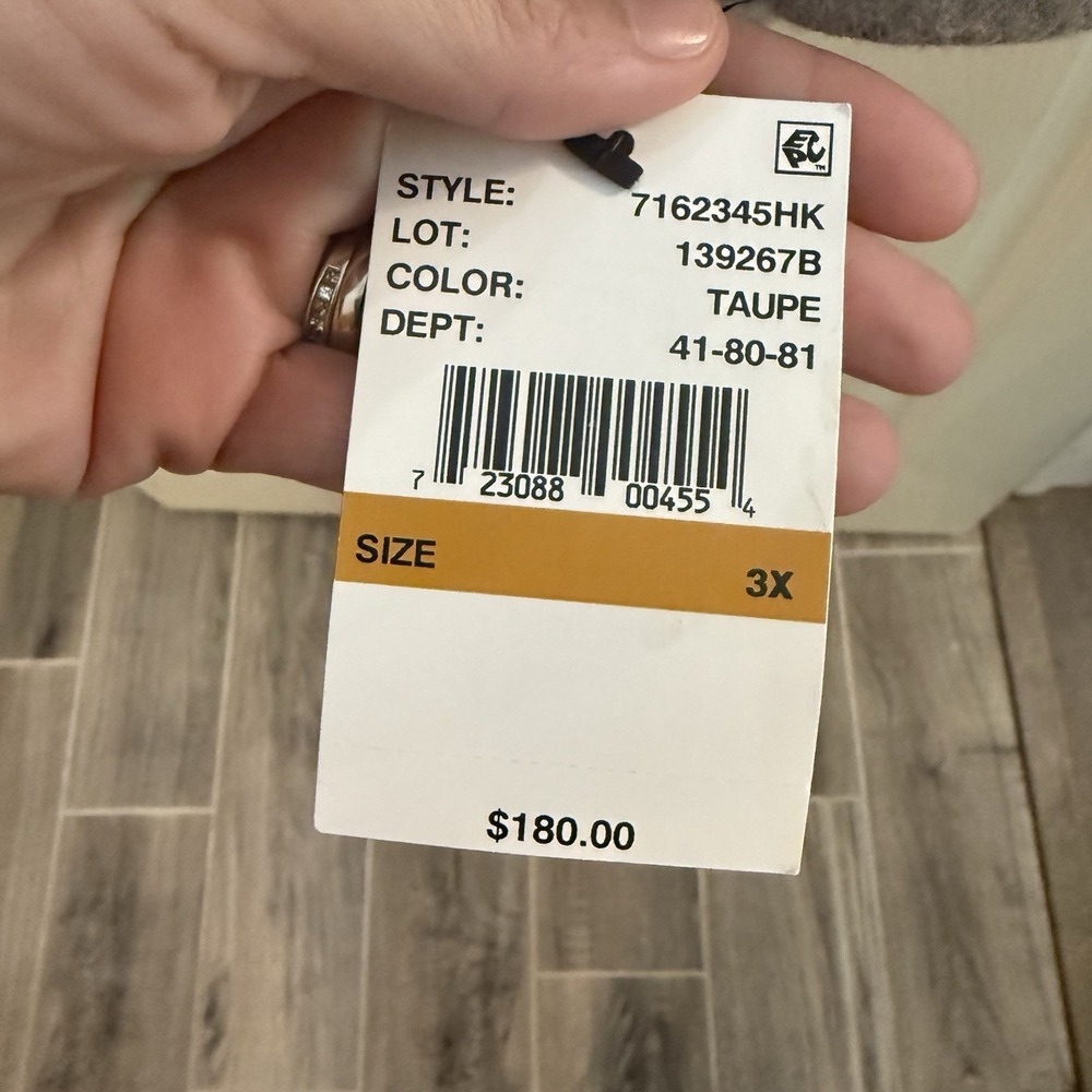 London Fog Women's Pea‎ Coat 3x Wool Blend Tan/Beige NWT MSRP $180 Lined - Picture 8 of 11